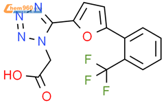 2 5 5 2 Trifluoromethyl Phenyl Furan 2 Yl Tetrazol 1 Yl Acetic Acid