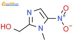 1-甲基-5-硝基-2-羟甲基咪唑结构式图片|936-05-0结构式图片