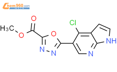 Methyl 5 4 Chloro 1H Pyrrolo 2 3 B Pyridin 5 Yl 1 3 4 Oxadiazol E 2