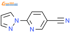 6-(1H-吡唑-1-基)烟酰腈结构式图片|956568-52-8结构式图片