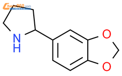 2-苯并[1,3]二氧代-5-吡咯烷结构式图片|95849-38-0结构式图片