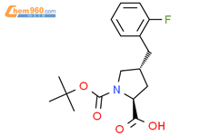 BOC-(R)-G-(2-氟苄基)-L-脯氨酸结构式图片|959579-52-3结构式图片