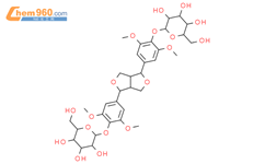 紫丁香树脂酚二葡糖苷结构式图片|96038-87-8结构式图片