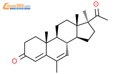 美屈孕酮結構式圖片|977-79-7結構式圖片