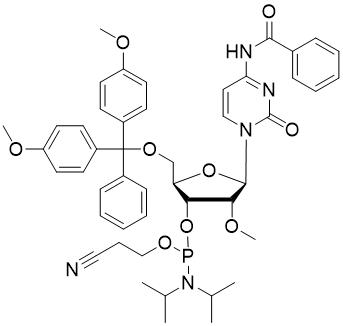 2 OMe C Bz 亚磷酰胺单体 5 O DMT N4 Benzoyl 2 O methylcytidine 3 CE