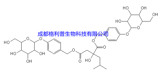 1,4-二[4-(葡萄糖氧)苄基]-2-异丁基苹果酸酯结构式图片|结构式图片