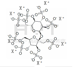 蔗糖八硫酸酯X盐结构式图片|结构式图片