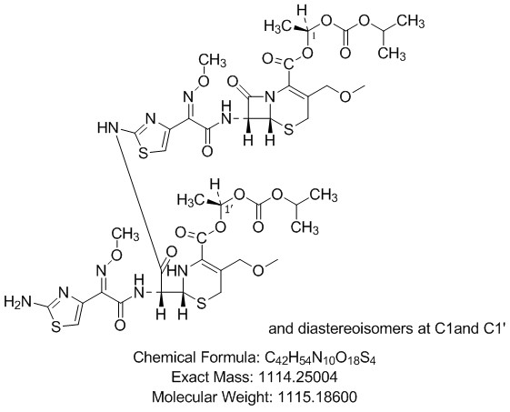 头孢泊肟酯CP杂质H结构式图片|结构式图片