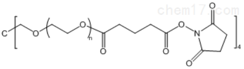 四臂聚乙二醇琥珀酰亚胺戊二酸脂结构式图片|结构式图片
