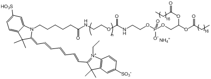 深红色花菁染料标记聚乙二醇磷脂结构式图片|结构式图片