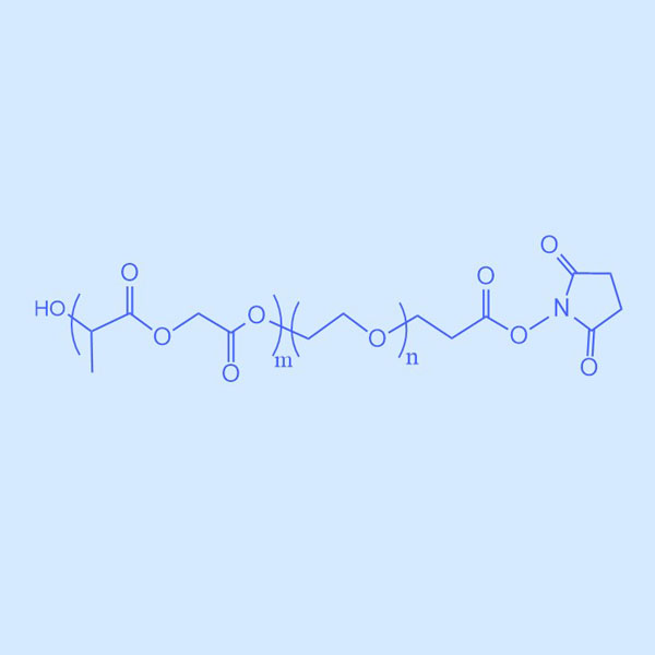 PLGA-PEG-NHS聚乳酸-羟基乙酸共聚物-聚乙二醇-琥珀酰亚胺酯结构式图片|结构式图片