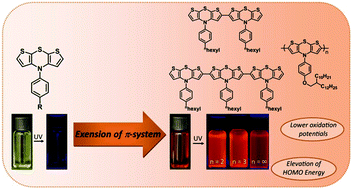 Graphical abstract: Dithienothiazine dimers, trimers and polymers – novel electron-rich donors with red-shifted luminescence