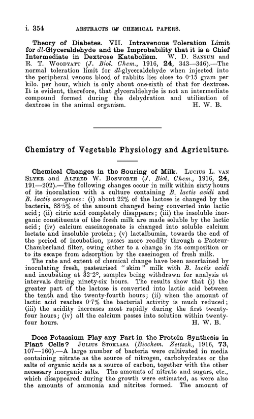 Chemistry of vegetable physiology and agriculture
