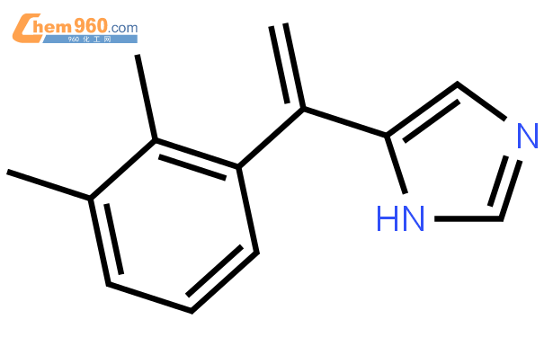 5(1(2,3-二甲基苯基)乙烯基-1h-咪唑结构式