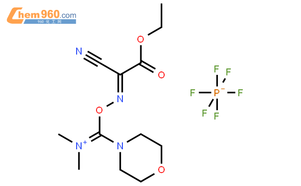 (2-肟基-氰基乙酸乙酯)-n,n-二甲基-嗎啉基脲六氟磷酸酯結構式