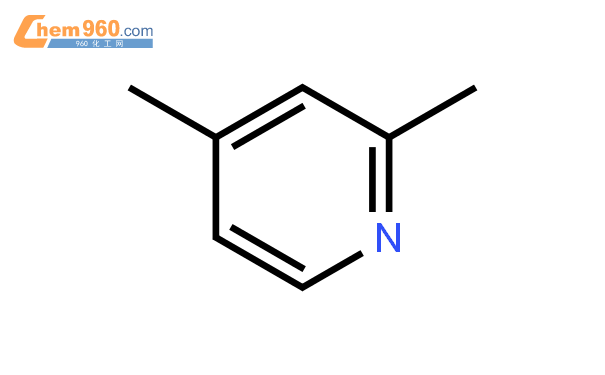 2,4-二甲基吡啶gambar struktural|108-47-4gambar struktural