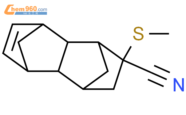 1,2,3,4,4a,5,8,8a-八氫-2-(甲硫基)-1,4:5,8-二甲萘-2-甲腈結構式