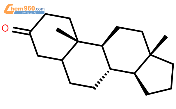 雄甾烷-3-酮结构式