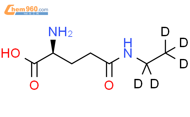 l-茶氨酸-d5氘代内标结构式