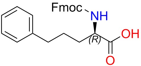 fmoc-d-2-氨基-5-苯基-戊酸结构式