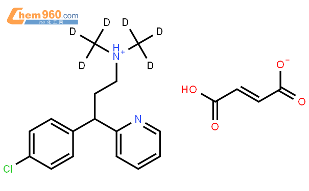 馬來酸氯苯那敏-d6結構式