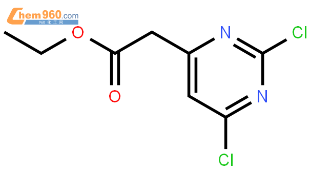 2,6-二氯嘧啶-4-乙酸乙酯结构式