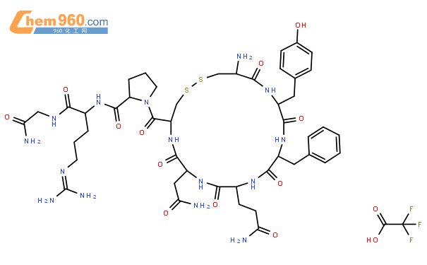 醋酸精氨加压素结构式