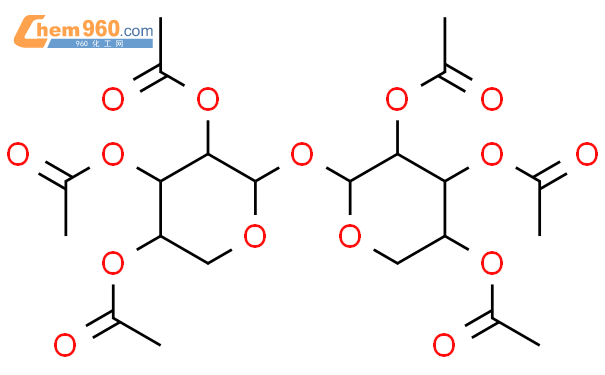 2,3,4-三-o-乙酰基-β-d-核糖基-α-d-核糖苷三乙酸结构式