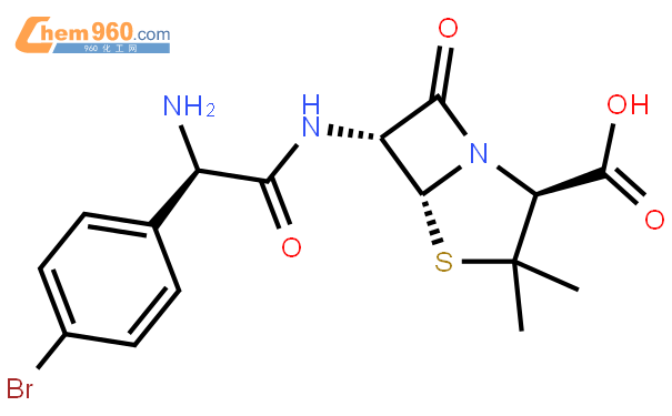 4-溴氨苄西林结构式