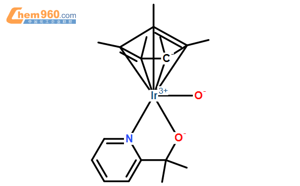 3,4,5-η)-1,2,3,4,5-pentamethyl-2,4-cyclopentadien-1-yl]-結構式