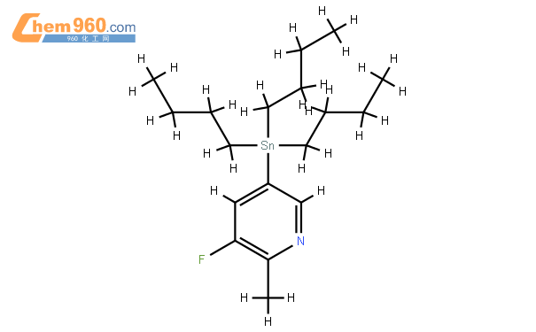 2-甲基-3-氟-5-三丁基锡吡啶结构式图片|1382847-95-1结构式图片