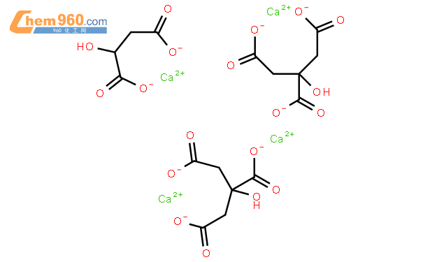 果酸鈣結構式
