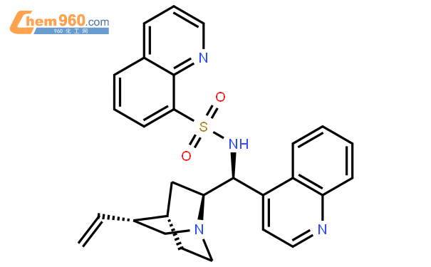 n(9s-8α-辛可宁-9-基]喹啉-8-磺胺结构式