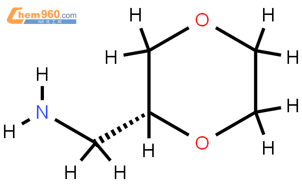 (r)-1,4-二氧己環烷-2-甲胺結構式