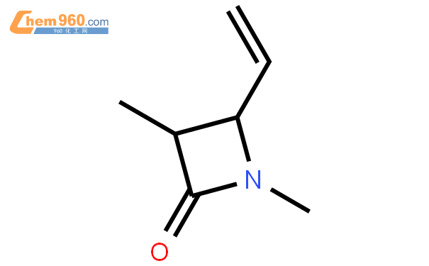 順式-(9ci)-4-乙烯-1,3-二甲基-2-氮雜啶酮結構式