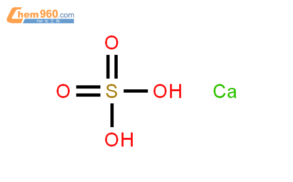 硫酸钙(石膏粉)结构式