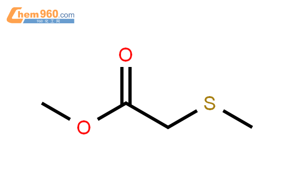 (甲硫基)乙酸甲酯結構式