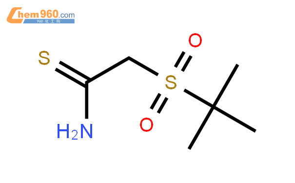 2(叔丁磺酰)硫代乙酰胺结构式
