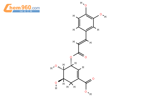 3-o-咖啡酰莽草酸结构式