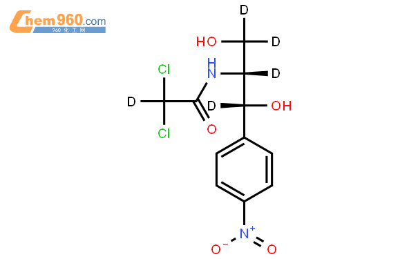 氯霉素-d5,100μg结构式