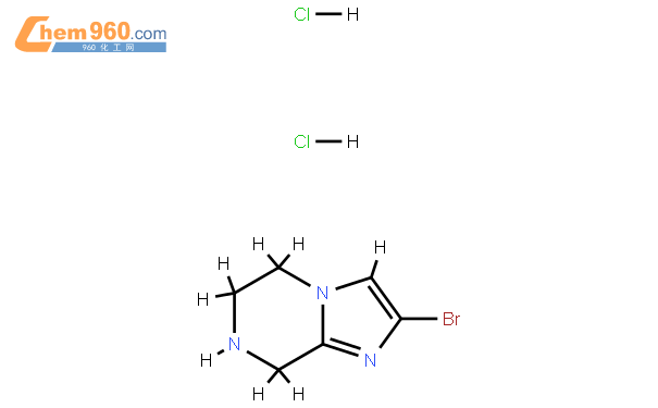 2-BROMO-5,6,7,8-TETRAHYDROIMIDAZO[1,2-A]PYRAZINE 2HCL结构式