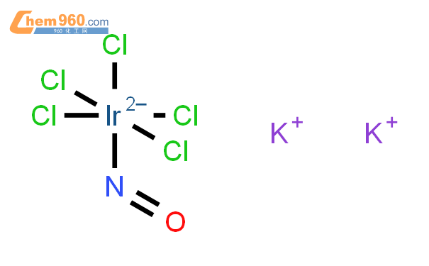 亞硝酸基五氯合銥鉀酸結構式