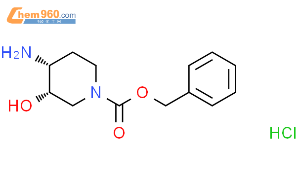 (3S,4R)-4-氨基-3-羟基-哌啶-1-羧酸苄酯 盐酸盐结构式