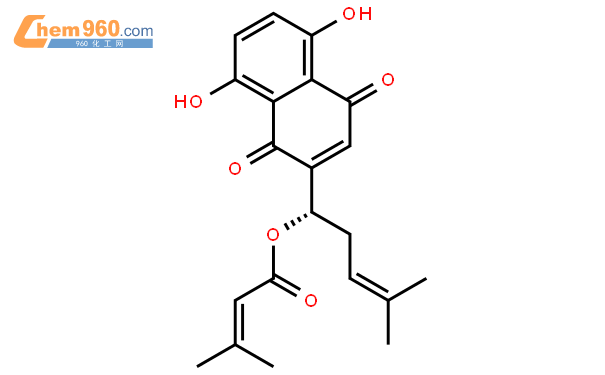 紫草素结构式图片