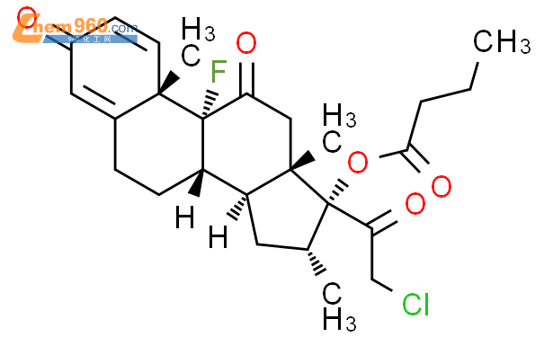 丁酸倍氯他松杂质 6结构式