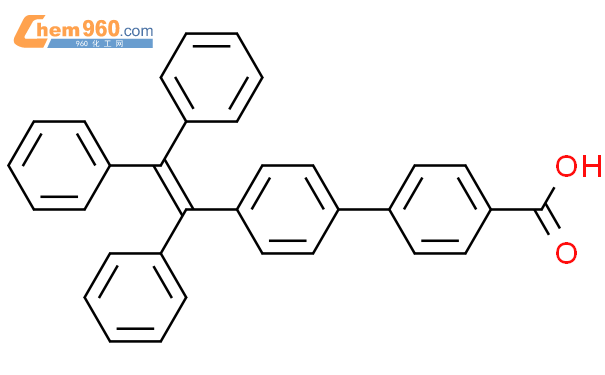 4'-(1,2,2-三苯基乙烯)-[1,1'-联苯]-4-羧酸结构式