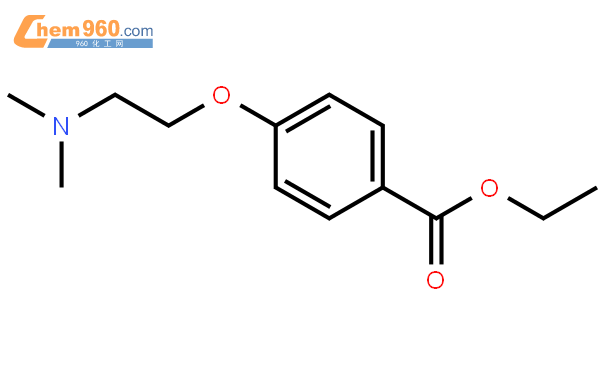 25773 00 6 4 2 Dimethylamino Ethoxy Benzoic Acid Ethyl Estercas号 25773 00 6 4 2 Dimethylamino Ethoxy Benzoic Acid Ethyl Ester中英文名 分子式 结构式 960化工网