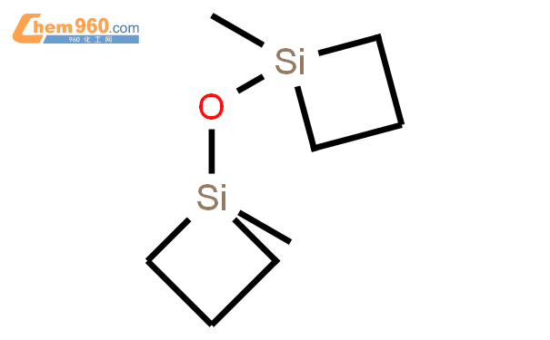 Silacyclobutane, 1,1'-oxybis[1-methyl-结构式