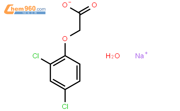 2,4-二氯苯氧乙酸钠结构式