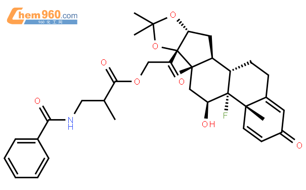 苯曲安奈德结构式